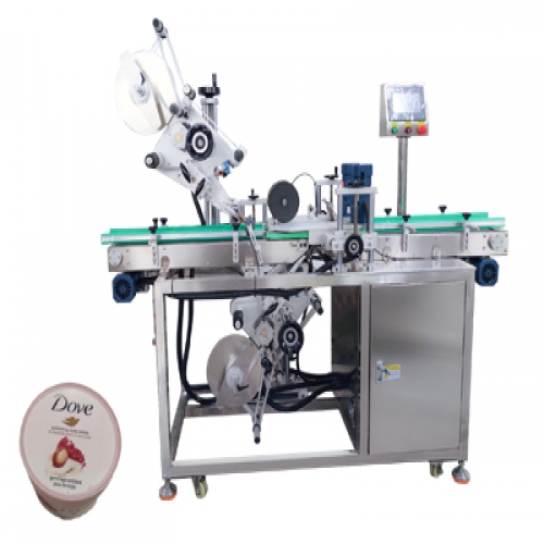 磨砂膏上下平面贴标机